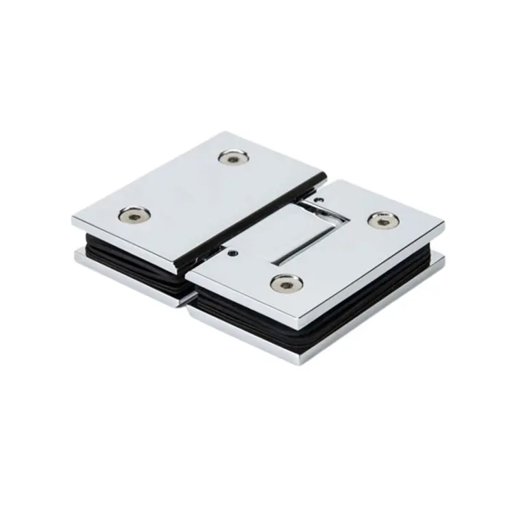 ציר מקלחת מתכוונן מזכוכית לזכוכית